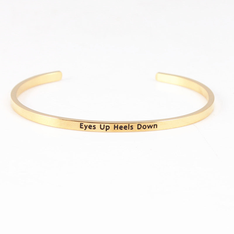 Pulsera de pareja de acero inoxidable de acero de acero dorado de titanio de titanio al por mayor